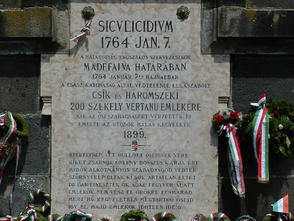 12. Madéfalva, emlékmű